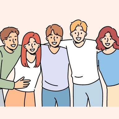 Grafik Gruppe Zusammenhalt