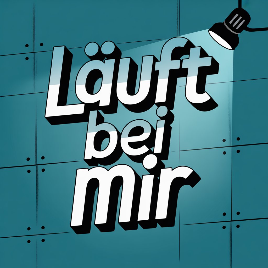 Grafik: Scheinwerfer erhellt Schriftzug "Läuft bei mir"