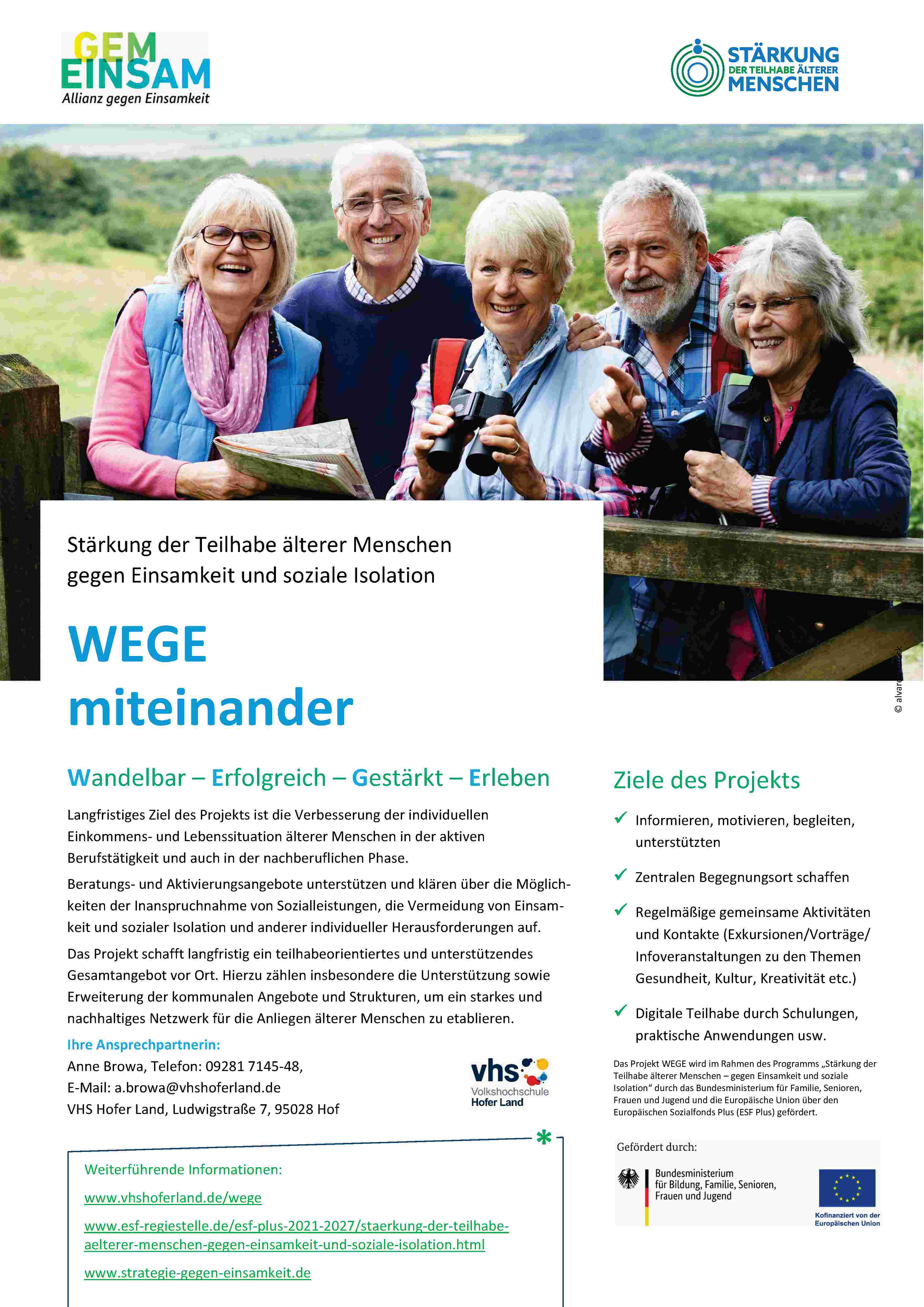 Flyer "WEGE miteinander"