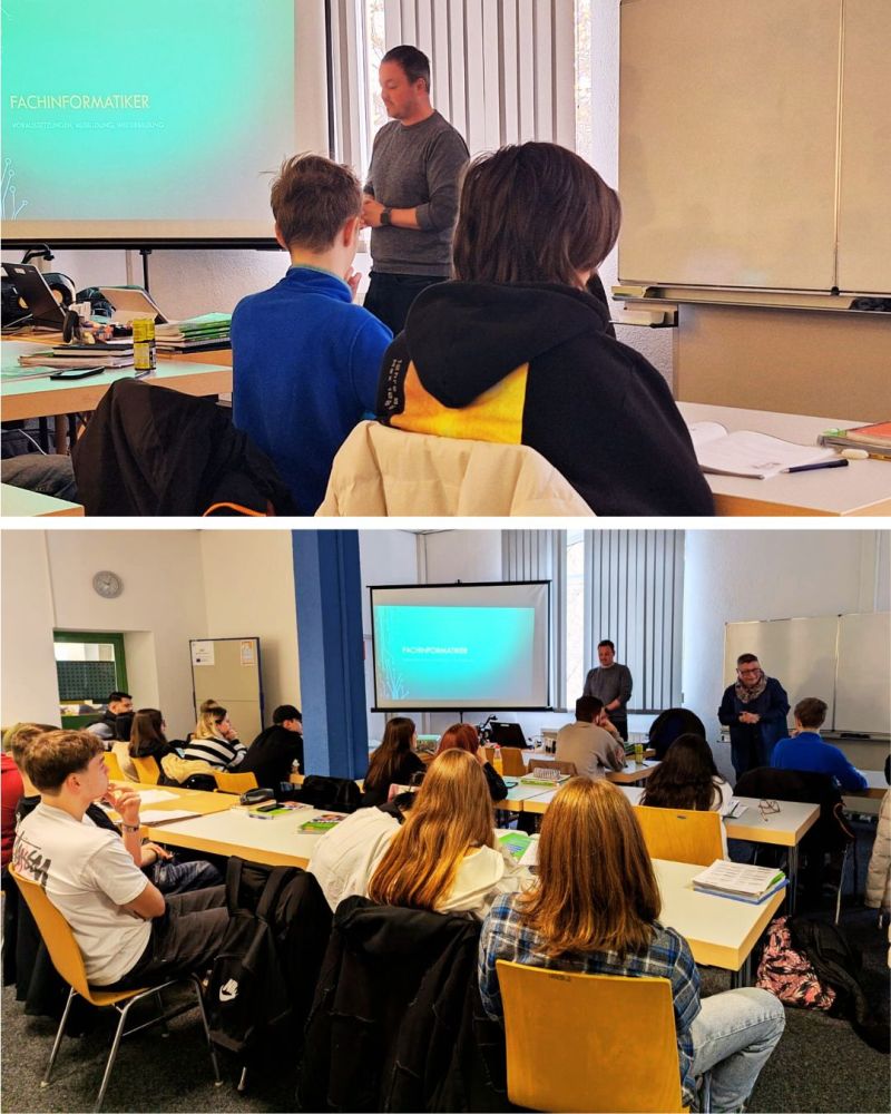 Schulungsraum von hinten fotografiert